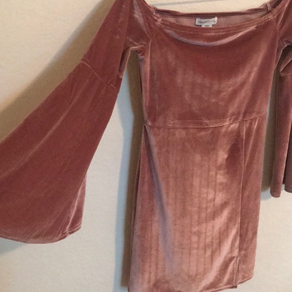 Urban Outfitters Pink Velvet Dress - Picture 7 of 8